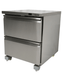 Stainless steel 2 drawer counter freezer with digital display panel view 4