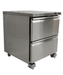 Stainless steel 2 drawer counter freezer with digital display panel view 5
