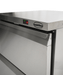 Stainless steel 2 drawer counter freezer with digital display panel view 7