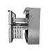 Stainless steel tabletop refrigerator with two pull-out drawers view 3