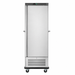 Tall stainless steel banquet trolley with single door and interior guide rails for gastronorm trays view 3