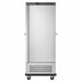 Stainless steel mobile refrigerated banquet trolley with single door and digital temperature display view 3