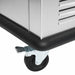Stainless steel mobile refrigerated banquet trolley with single door and digital temperature display view 4