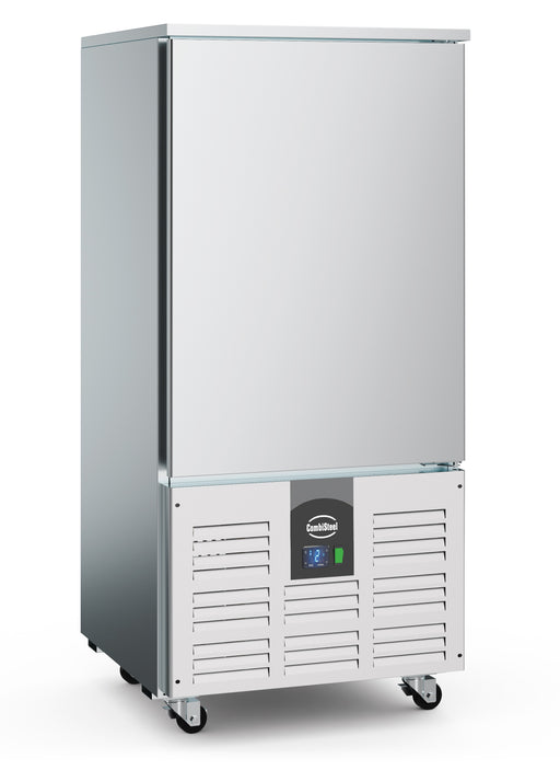 Stainless steel upright blast chiller cabinet with right hinge door, 800mm wide