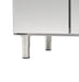 Stainless steel 2 door refrigerated prep counter with digital temperature display view 5