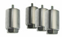 Pack of four stainless steel adjustable support legs for commercial refrigerators