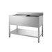 Combisteel 700 Sink Unit Shelf Flat Packed 2 Right 1600