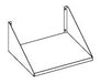 Combisteel stainless steel microwave wall mounting shelf view 2