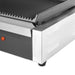 Stainless steel double contact grill with ribbed top and bottom cooking plates view 5
