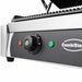 Stainless steel double contact grill with ribbed top and bottom cooking plates view 4