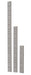 Combisteel MOUNTINGSTRIP 1000 stainless steel mounting strip for wall shelves