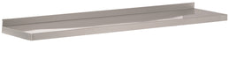 Stainless steel wall mounted shelf, 1000mm wide by 400mm deep.