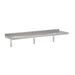Stainless steel wall shelf with brackets, 1800mm wide, 300mm deep