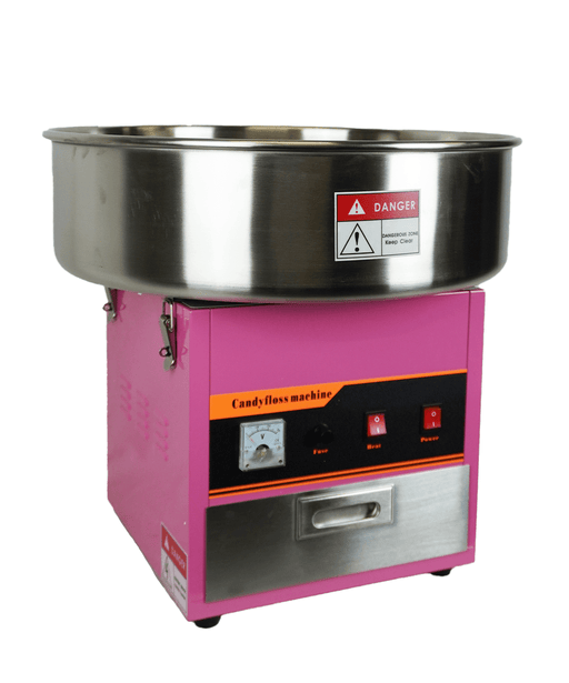 Combisteel MACHINE 520 candy floss machine with red dome and white base