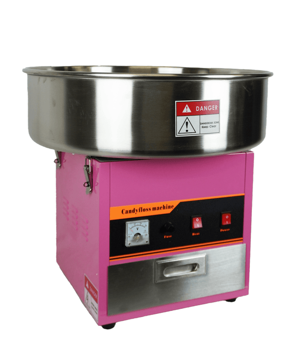 Combisteel MACHINE 520 candy floss machine with red dome and white base