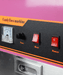 Combisteel MACHINE 520 candy floss machine with red dome and white base view 5