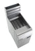 Stainless steel freestanding propane fryer with three burners and 21 litre capacity view 4