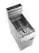 Stainless steel freestanding propane fryer with three burners and 21 litre capacity view 3
