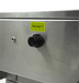Stainless steel tabletop electric fryer with single 10 litre frying basket and drain valve view 7