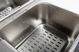 Stainless steel countertop electric fryer with two frying baskets and control knobs view 6