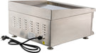 Combisteel TOP 500 stainless steel tabletop electric griddle with smooth cooking surface view 4