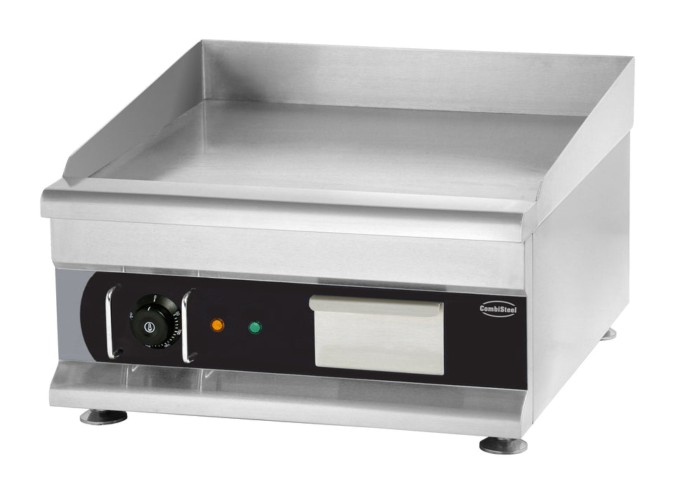 Combisteel Chrome 500 electric griddle with chromed cooking surface and stainless steel body