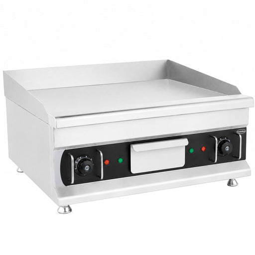 Combisteel TOP 600 stainless steel tabletop electric griddle with knob controls