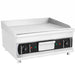 Combisteel TOP 600 stainless steel tabletop electric griddle with knob controls
