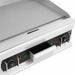 Combisteel TOP 600 stainless steel tabletop electric griddle with knob controls view 3