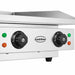 Stainless steel electric tabletop fry top griddle with smooth cooking surface view 3