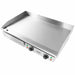 Stainless steel electric tabletop fry top griddle with smooth cooking surface view 4
