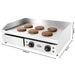 Stainless steel electric tabletop fry top griddle with smooth cooking surface view 5