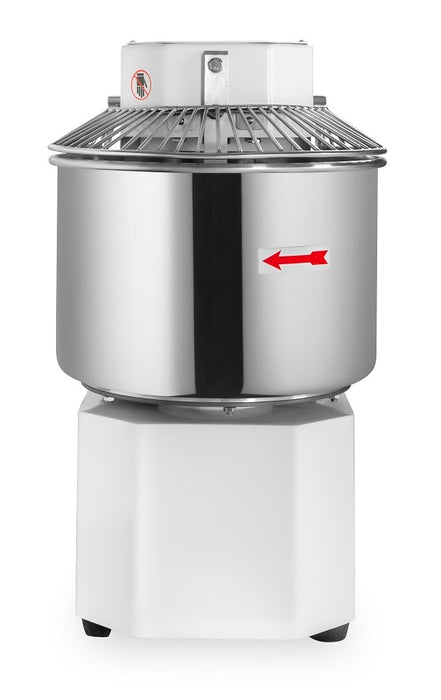 White Combisteel MIXER 20 spiral dough mixer with stainless steel bowl and spiral hook attachment view 3