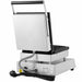 Stainless steel tabletop waffle maker with 240x240mm cooking surface view 4