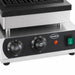 Stainless steel tabletop waffle maker with 240x240mm cooking surface view 6