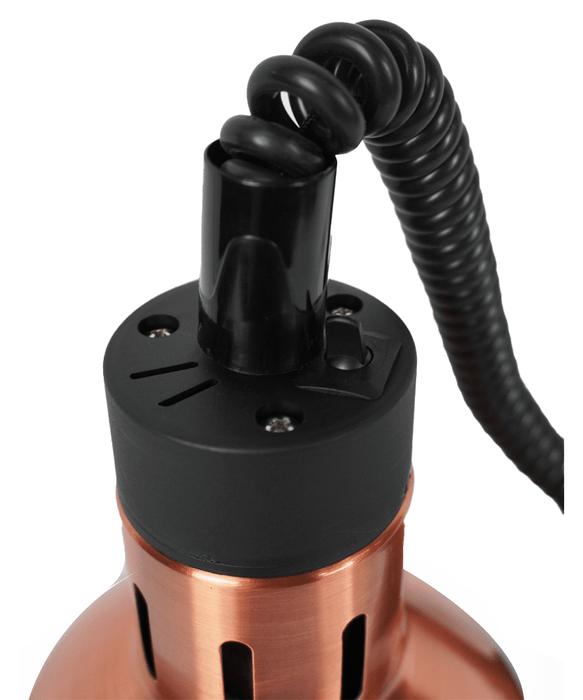 Combisteel CH-04 brass telescopic heat lamp with adjustable height column view 3