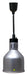 Silver telescopic heat lamp with adjustable height and 175mm diameter reflector