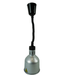 Silver telescopic heat lamp with adjustable height and 175mm diameter reflector view 6