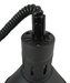 Black telescopic heat lamp with adjustable height and 275mm diameter reflector view 4