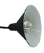 Black telescopic heat lamp with adjustable height and 275mm diameter reflector view 6