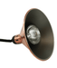 Combisteel CH-02 brass telescopic heat lamp with adjustable stand and reflector view 4