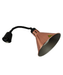 Combisteel CH-02 brass telescopic heat lamp with adjustable stand and reflector view 5