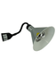 Silver telescopic heat lamp with adjustable height and 270mm diameter reflector view 5