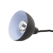Black telescopic heat lamp with 240mm diameter reflector and adjustable stand view 2