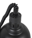 Black telescopic heat lamp with 240mm diameter reflector and adjustable stand view 6