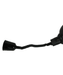 Black telescopic heat lamp with 240mm diameter reflector and adjustable stand view 7