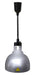 Silver telescopic heat lamp with adjustable stand and lamp head