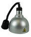 Silver telescopic heat lamp with adjustable stand and lamp head view 2