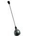 Silver telescopic heat lamp with adjustable stand and lamp head view 6