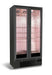 Combisteel black stainless steel two door dry age cabinet with digital display